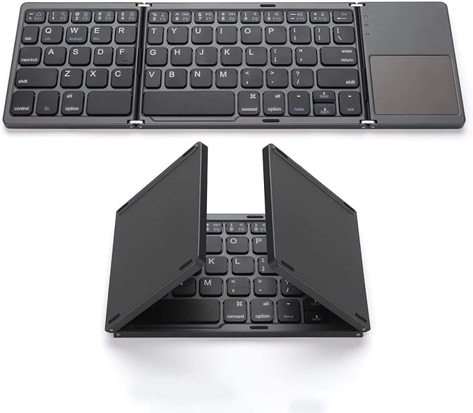 Foldable Bluetooth Keyboard with Touchpad