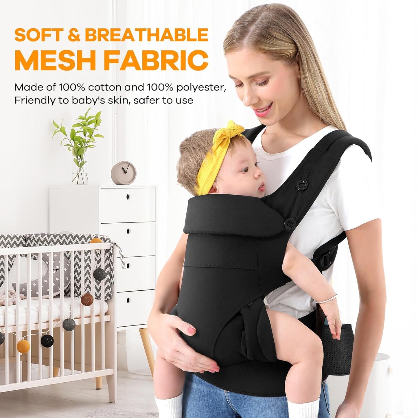 Multifunctional Baby Carrier Ergonomic Design