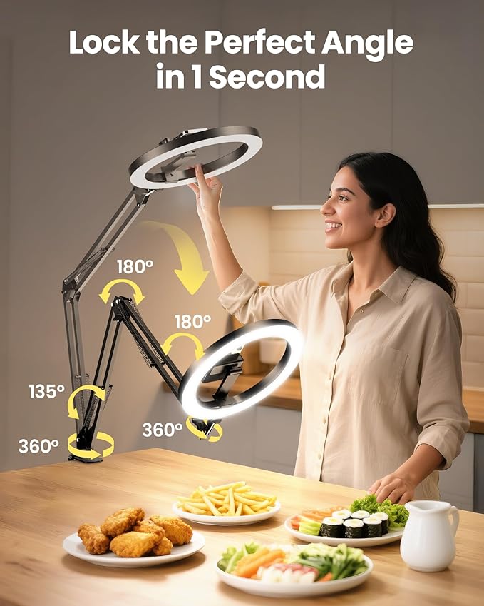 LED Ring Light with Tripod for Content Creators