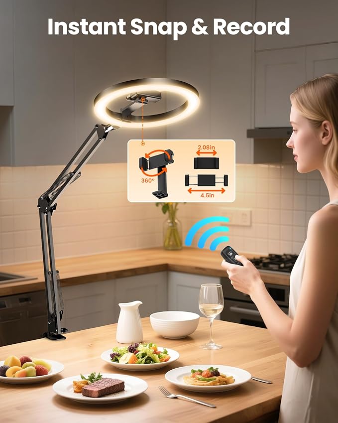 LED Ring Light with Tripod for Content Creators