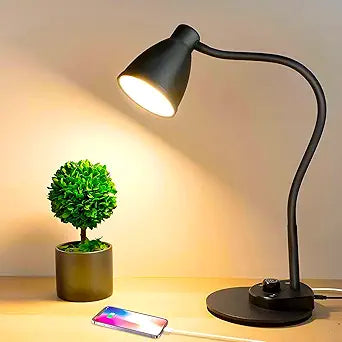 Adjustable LED Desk Lamp with USB Charging