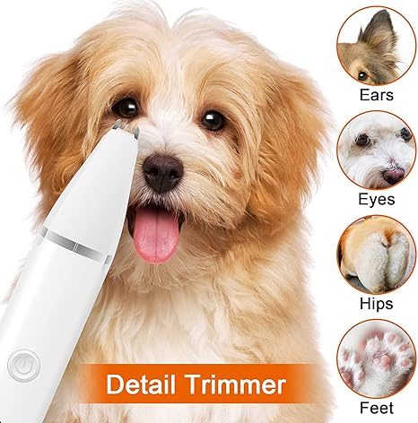 Pet Grooming Kit with Low-Noise Clippers