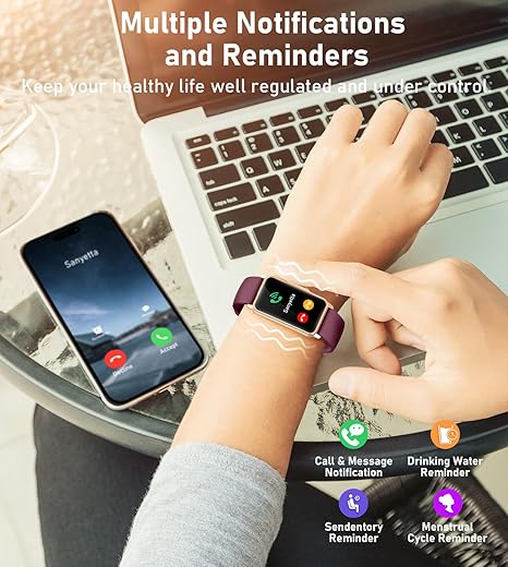 Smart Fitness Watch with Heart Rate Monitor