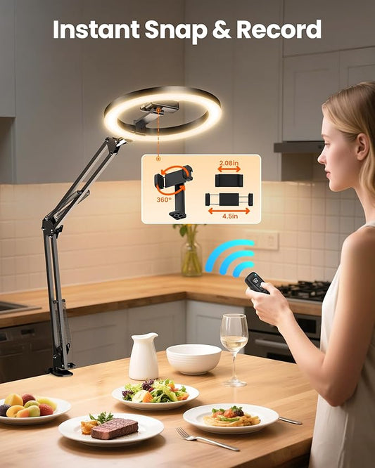 LED Ring Light with Tripod for Content Creators