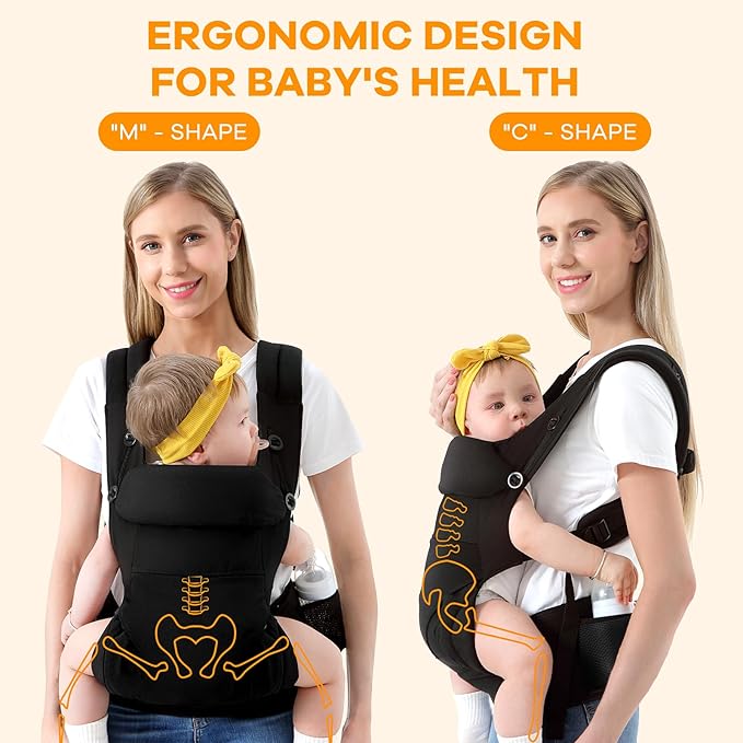 Multifunctional Baby Carrier Ergonomic Design
